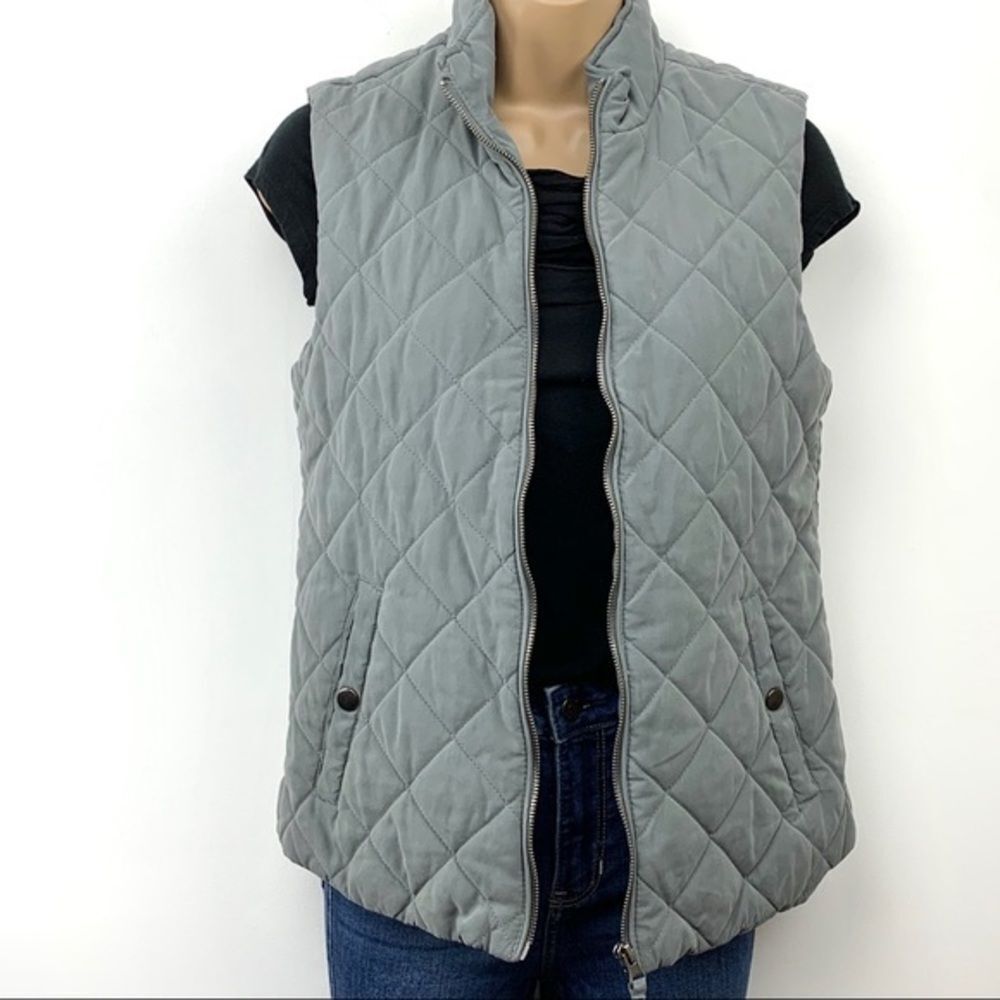 Laura Scott‎ Gray Insulated Vest